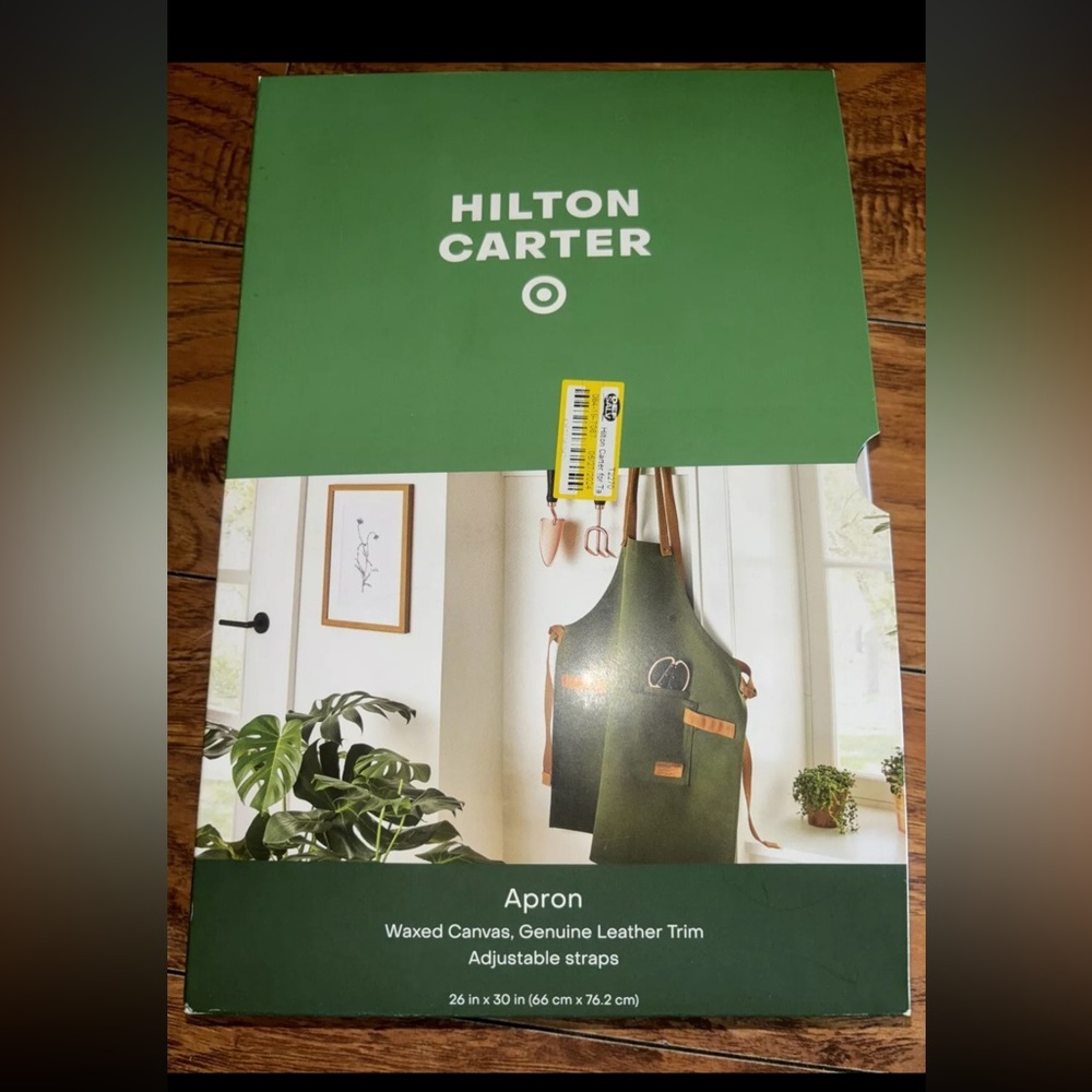 Hilton Carter Full Length Waxed Canvas Gardening Tool Work Shop Apron Heavy Duty